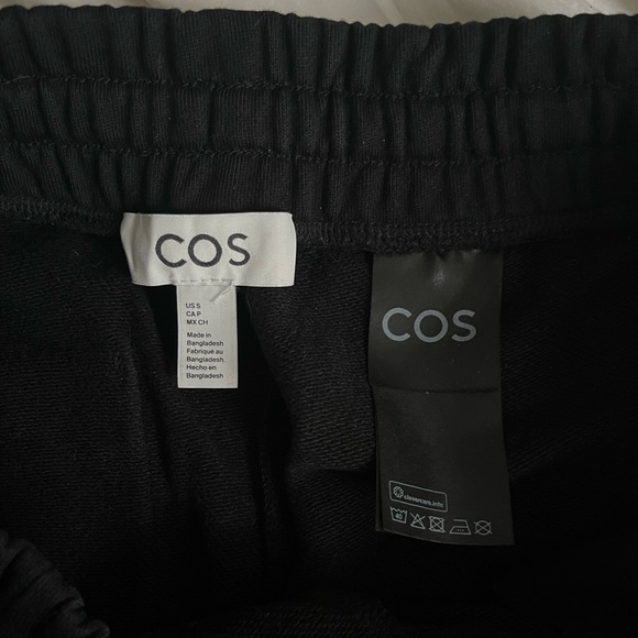 COS Jersey Wide Leg Joggers - Black - S - Picture 7 of 7